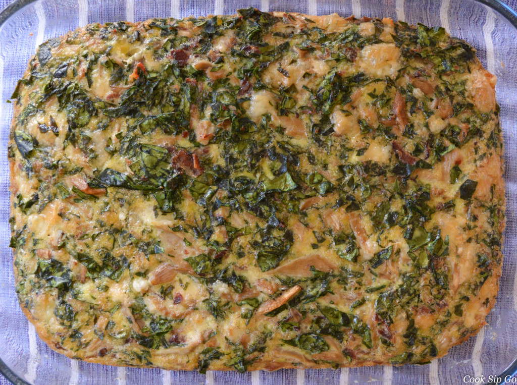 Spinach and mushroom - top